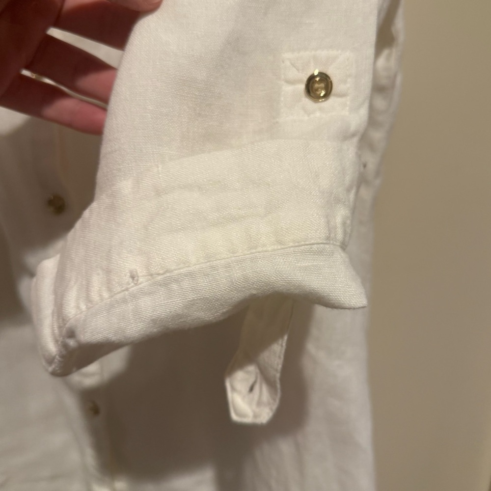 Vtg JM Collection Linen Top - Picture 14 of 16